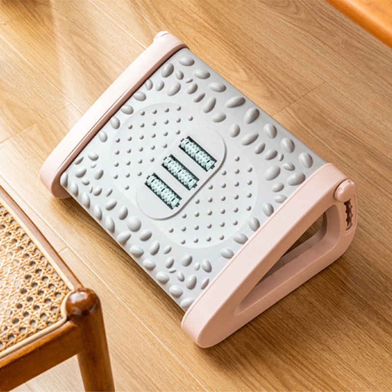 Foot Step Stool Massage Roller - Footrest Under Desk recension och pris