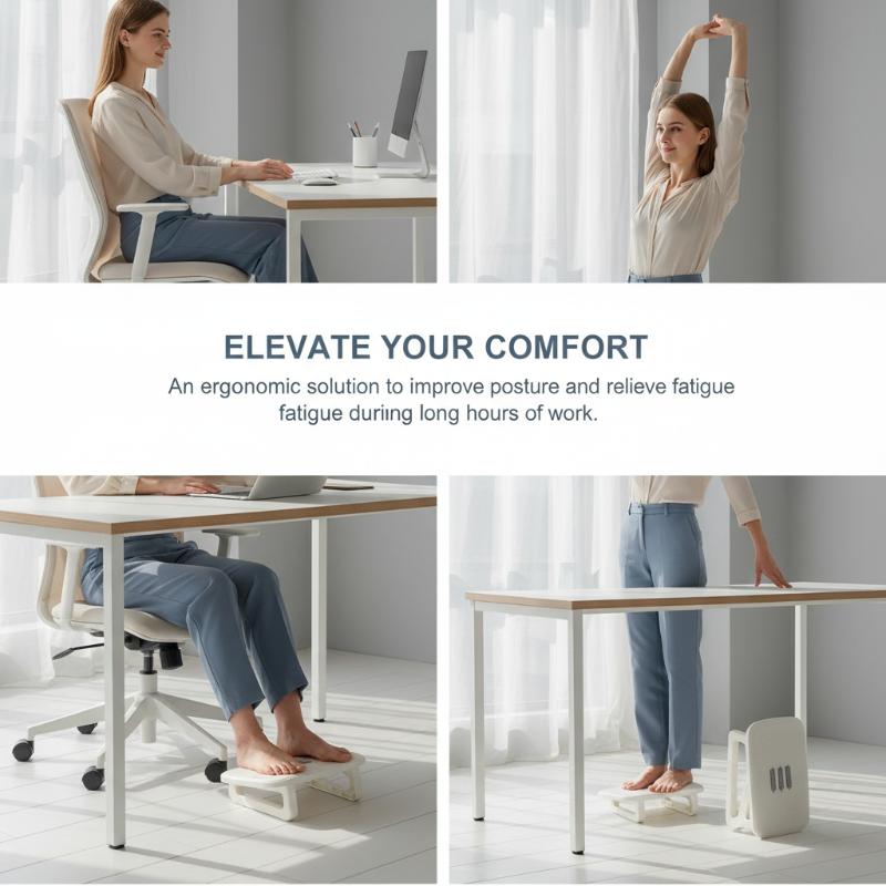 ~Portability Foot Rest Under D - Footrest Under Desk recension och pris