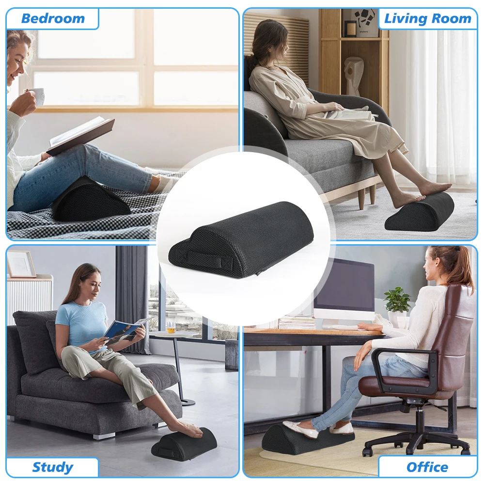 Memory Foam Office Foot Stool  - Footrest Under Desk recension och pris