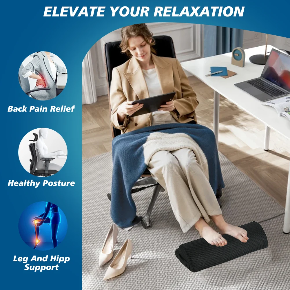 Memory Foam Office Foot Stool  - Footrest Under Desk recension och pris