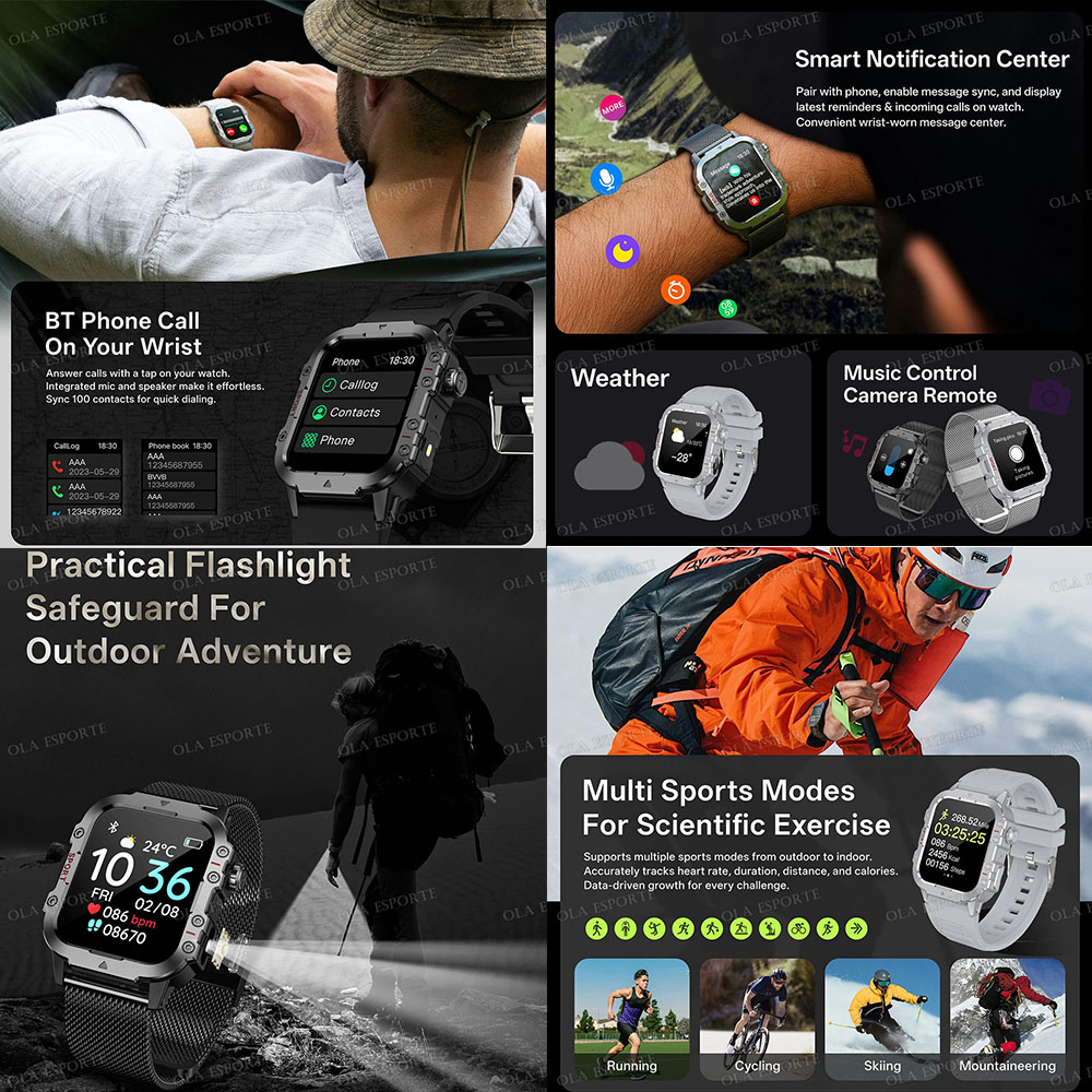 2026 Rugged Military Smart Wat - Phase Esports & Gaming Festival recension och pris